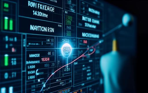 Data and trajectory visualization from a launch monitor.